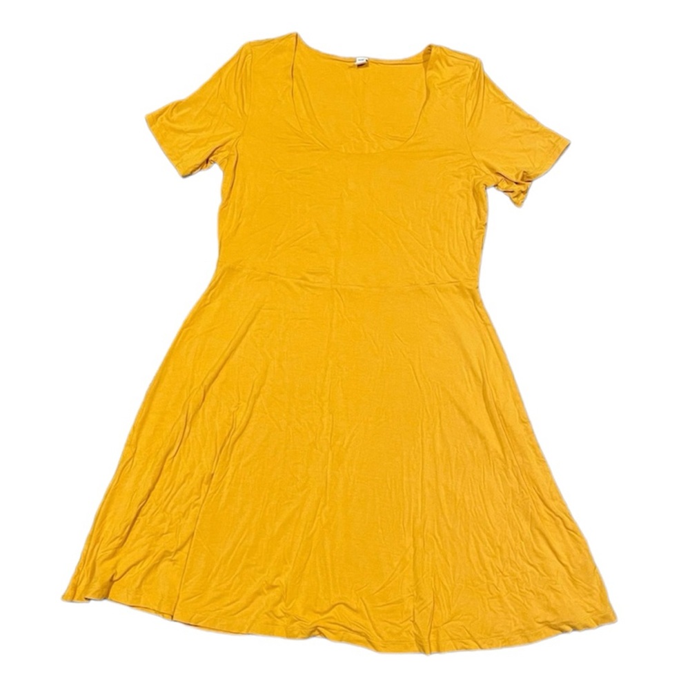 Mustard Yellow Sun Midi Dress